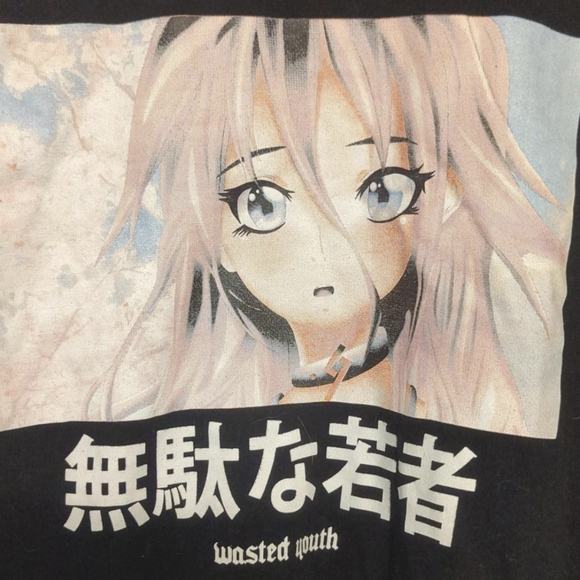 Anime Wasted youthmedium long sleeve perfect condition anime 2015 deadstock - Picture 2 of 5